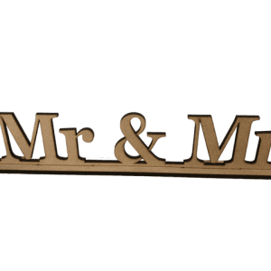 WOODEN MR & MR WEDDING TABLE SIGN