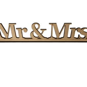 Wooden Mr & Mrs Wedding Table Sign