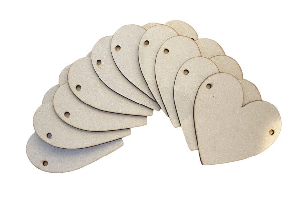 MDF Heart Shaped Bunting Blanks - Image 3