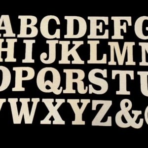 MDF 3 mm Letter Blanks