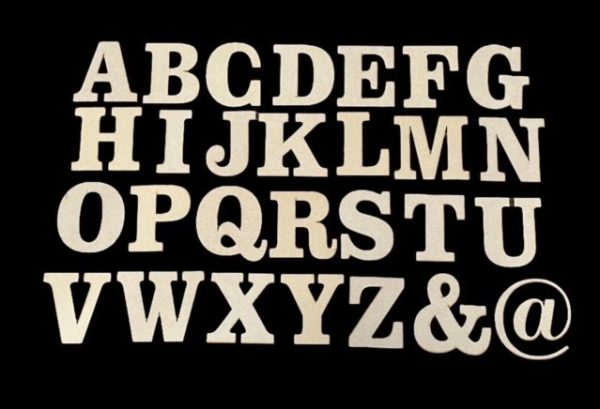 MDF 3 mm Letter Blanks