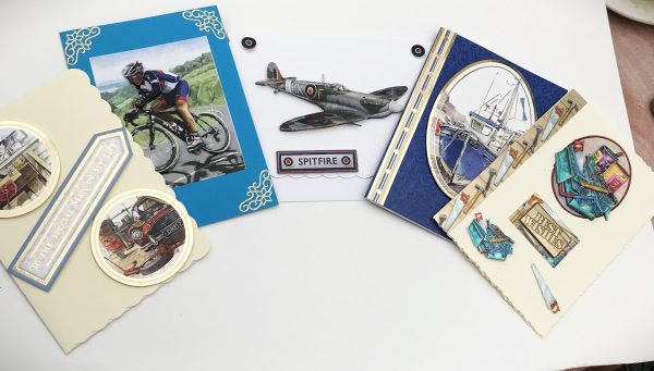 box of mens cards