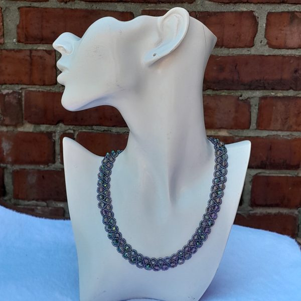 Purple woven  Necklace