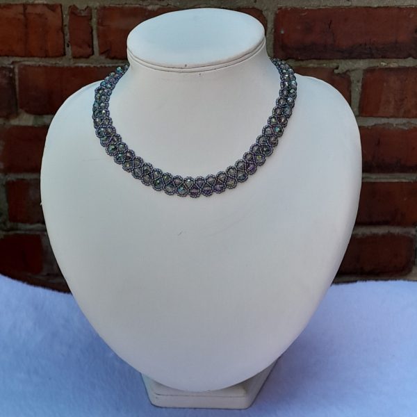 Purple woven  Necklace - Image 3