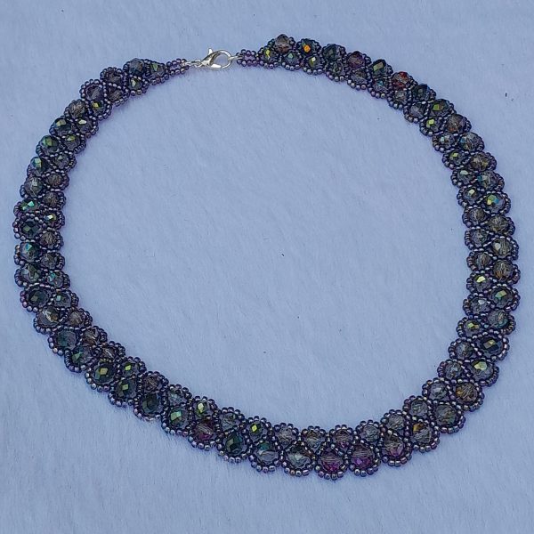 Purple woven  Necklace - Image 5