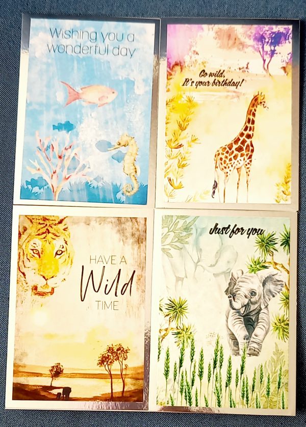 Pack of four all occasion cards
