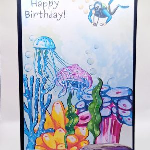 Under the sea birthday card