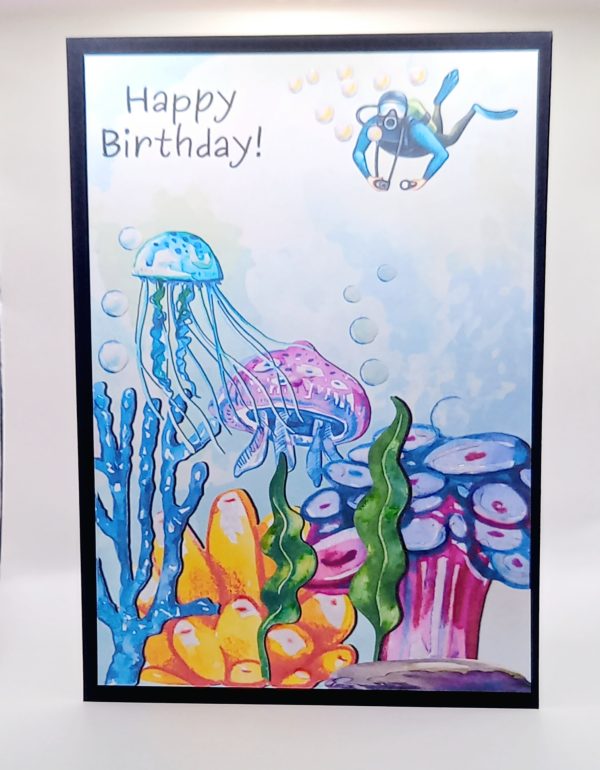 Under the sea birthday card