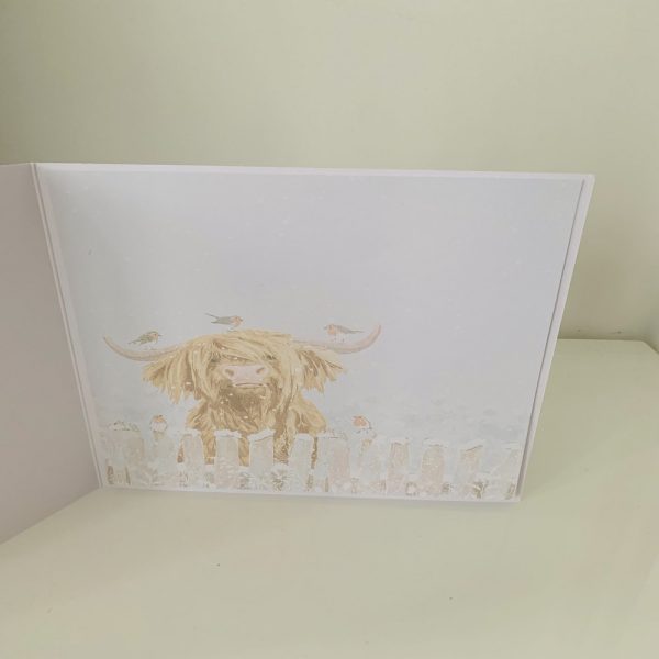 Set of 3 Highland Cow Christmas Greeting Cards - Image 5