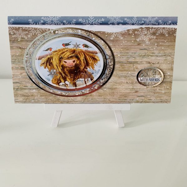 Set of 3 Highland Cow Christmas Greeting Cards - Image 7