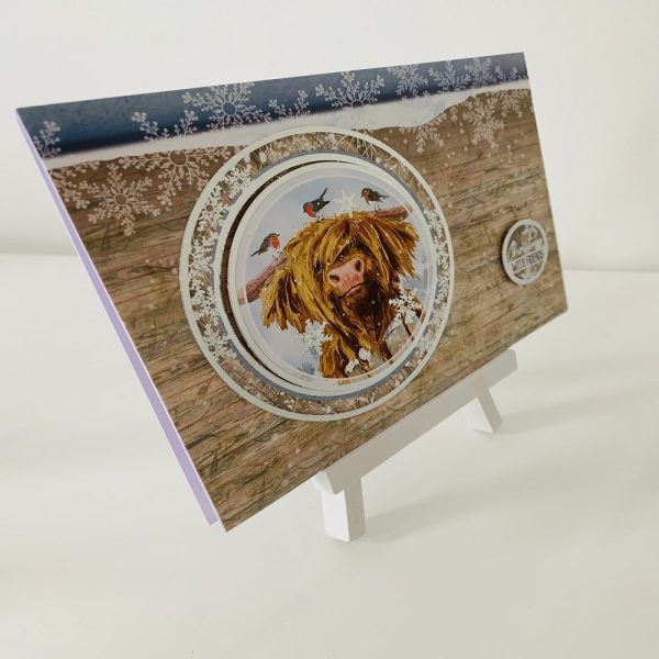 Set of 3 Highland Cow Christmas Greeting Cards - Image 8