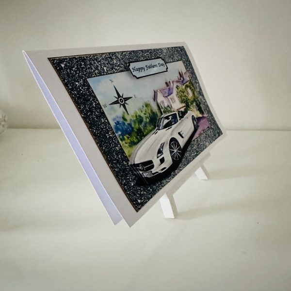 Handmade Birthday Card/Fathers Day | Convertible Car Themed - Image 2
