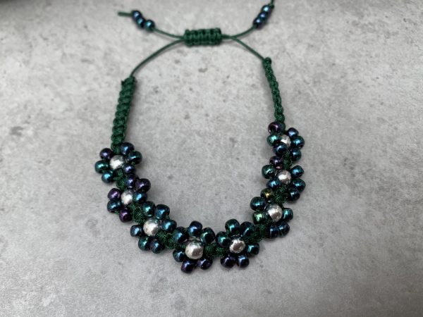 Daisy Macrame Bracelet