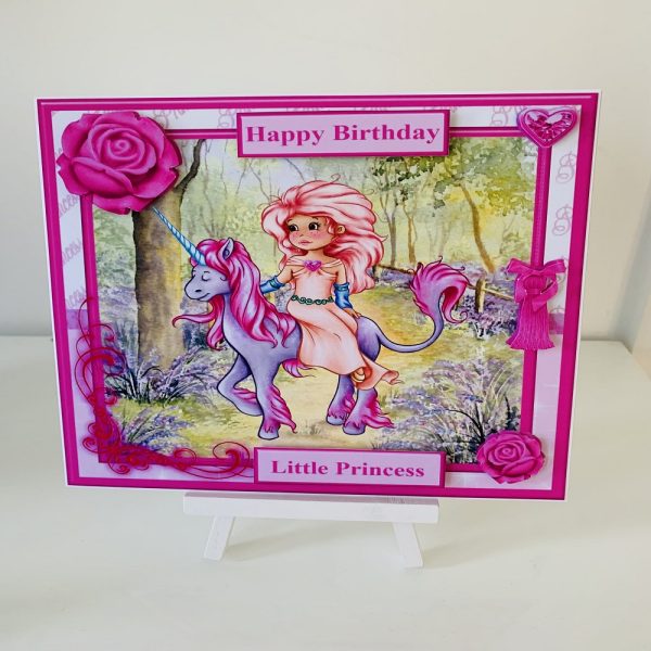 Unicorn princess card