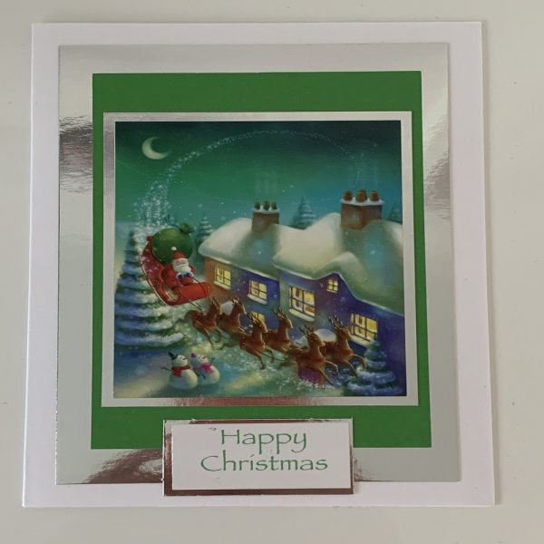 Handmade Set of 4 Christmas Greeting Cards