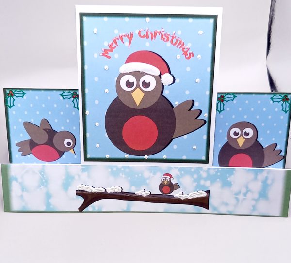 Robin Christmas stepper card