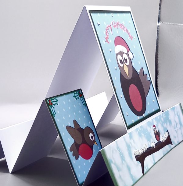Robin Christmas stepper card - Image 2