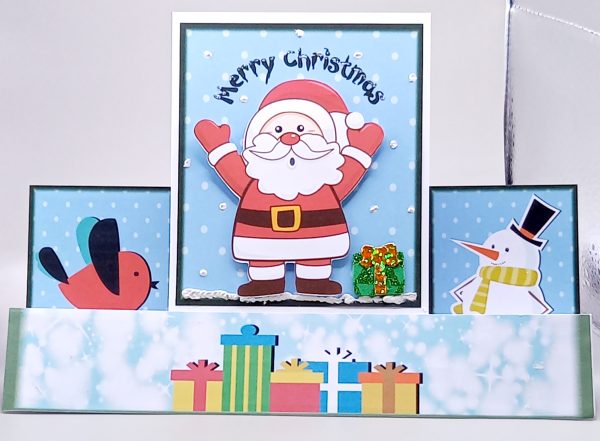 Santa stepper Christmas card
