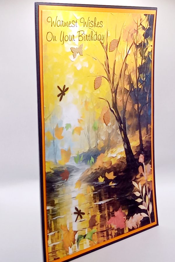 A striking autumnal birthday card - Image 2