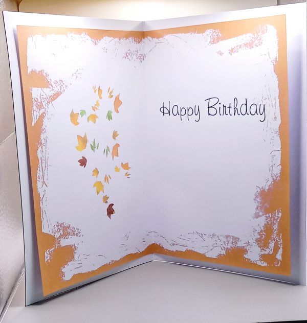 A striking autumnal birthday card - Image 4