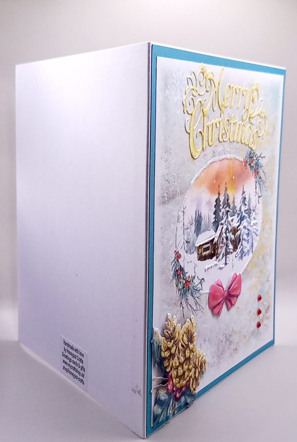 Winter scene, 3D Christmas card - Image 2