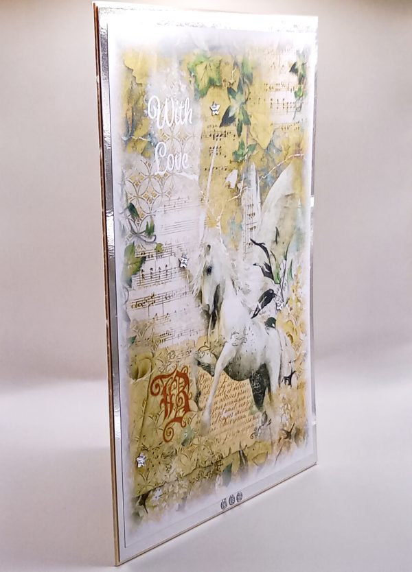 A mystical unicorn With Love card - Image 2