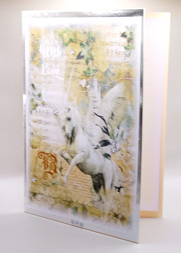 A mystical unicorn With Love card - Image 3