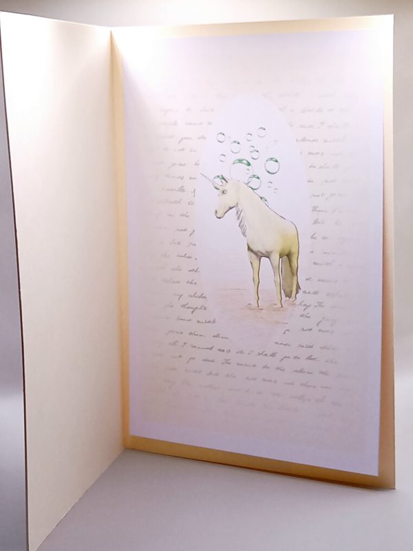 A mystical unicorn With Love card - Image 4
