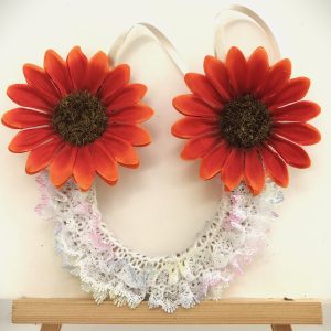 Knitted lace horse shoe
