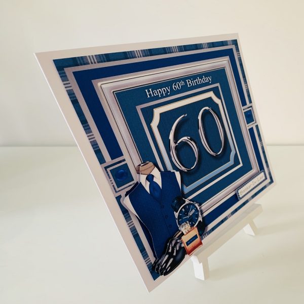 Happy 60th Birthday Greeting Card - Handmade - Image 2