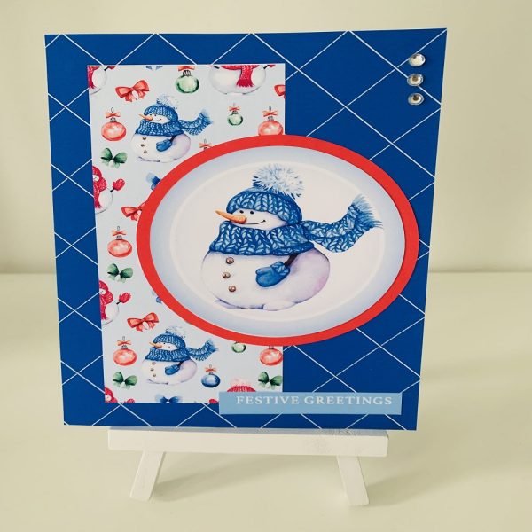 Handmade Christmas Cards - Set of 3 Snowmen - Image 2