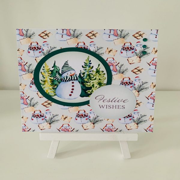 Handmade Christmas Cards - Set of 3 Snowmen - Image 3