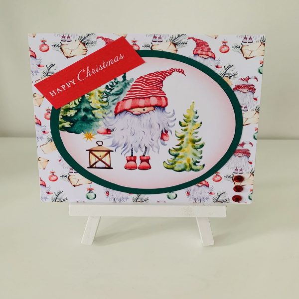Handmade Christmas Cards – Set of 4 Christmas Gnomes - Image 2