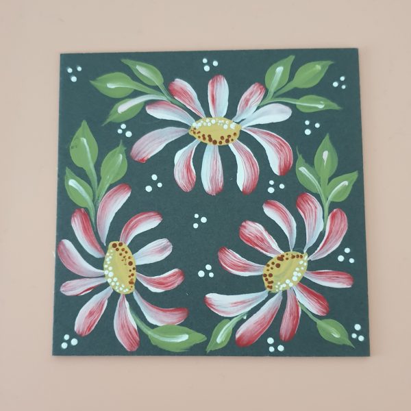 Folk Art Painting Course  Beginners course Lesson 2 - Daisies