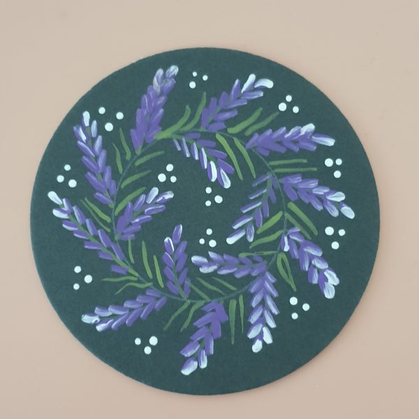 Folk Art Painting Course  Beginners course Lesson 3 - Lavender
