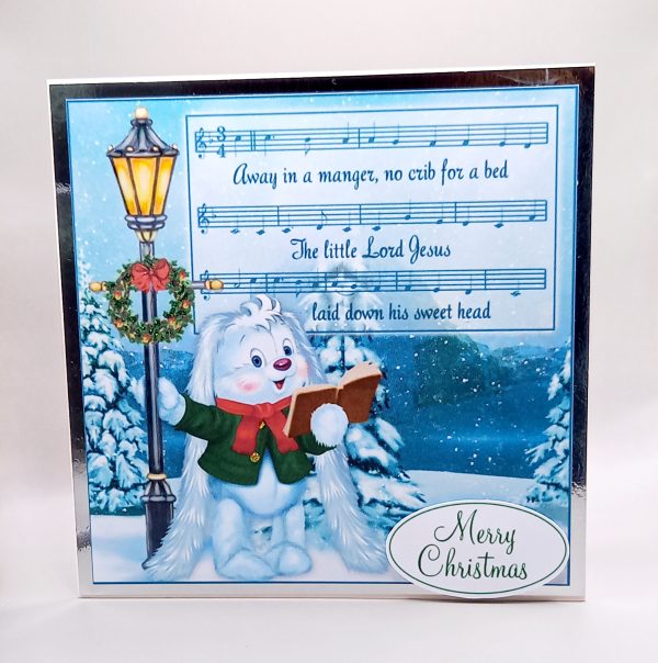 Pack of six Christmas carol cards - Image 2