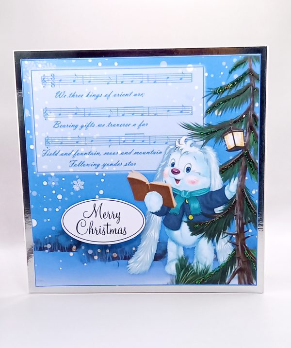 Pack of six Christmas carol cards - Image 5