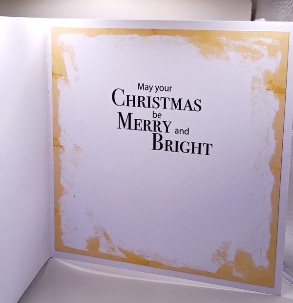 Large decoupaged Christmas card - Image 2