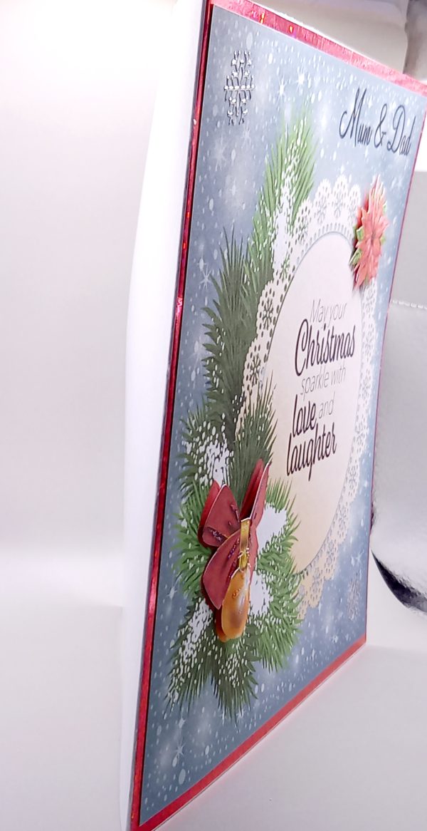 Large decoupaged Christmas card - Image 2