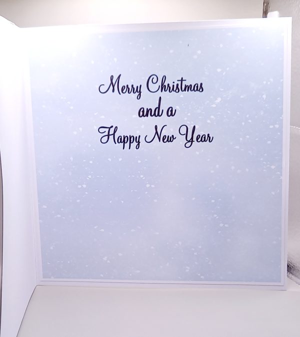 Large decoupaged Christmas card - Image 4