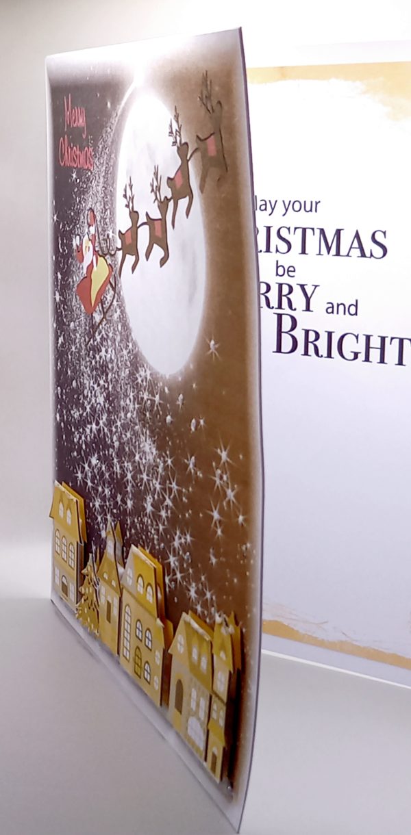 Large decoupaged Christmas card - Image 4
