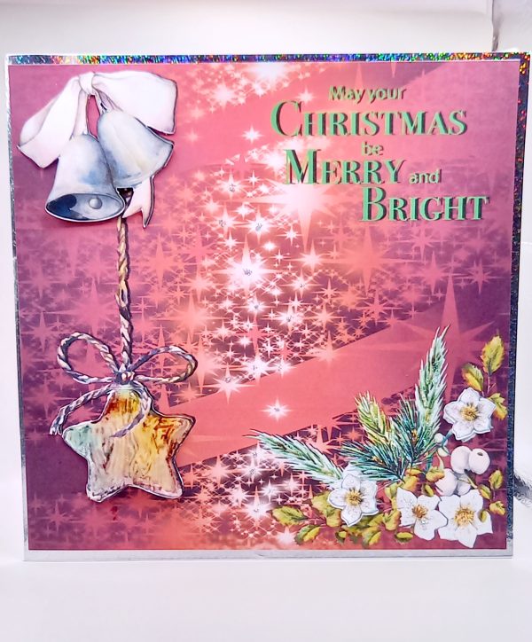 Large decoupaged Christmas card
