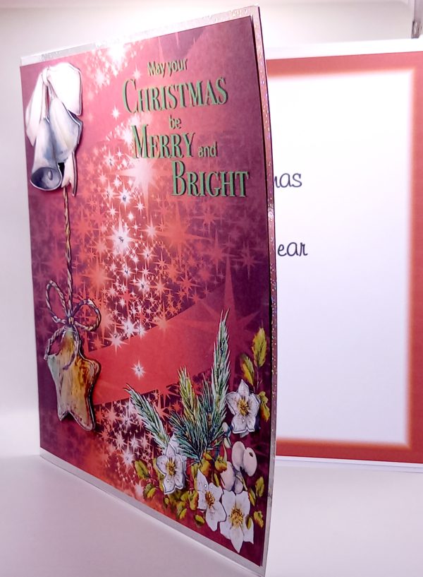 Large decoupaged Christmas card - Image 2