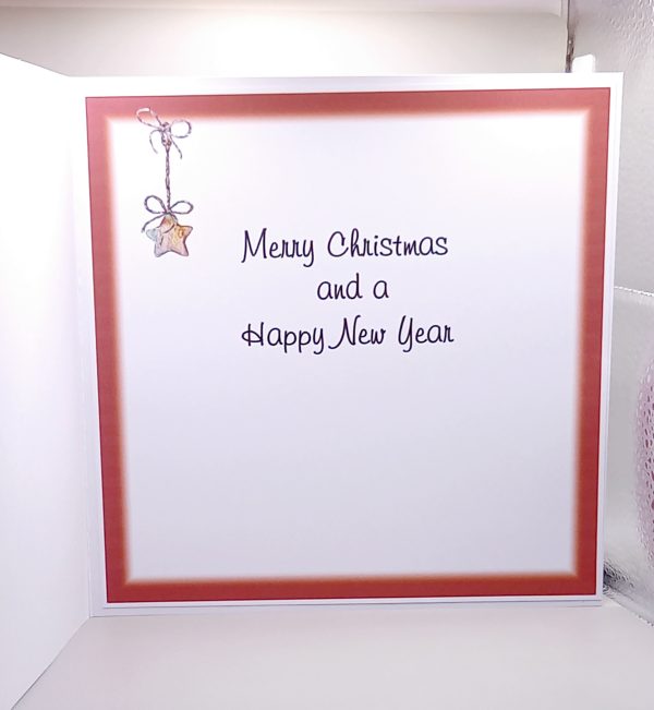 Large decoupaged Christmas card - Image 3