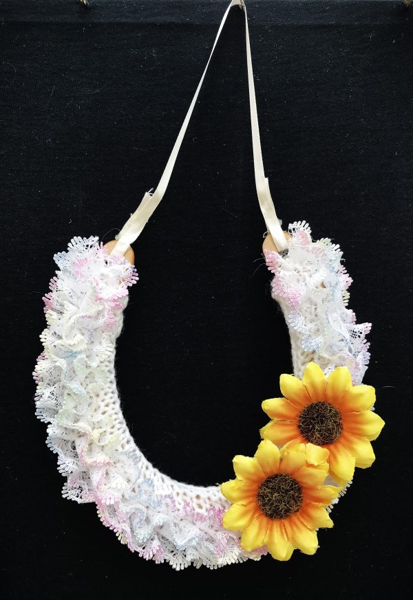 Knitted lace horse shoe number 3 in collection