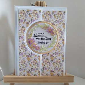 Bloomin' Marvellous Birthday Card (flip)