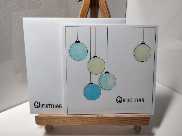 Christmas Hanging Bauble Card