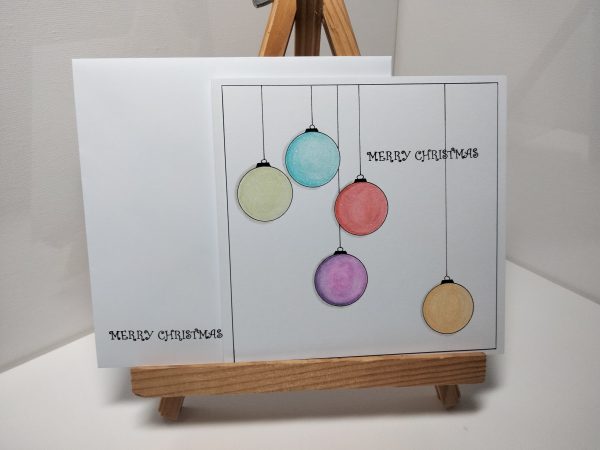 Merry Christmas Hanging Bauble Card