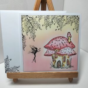 Pink Mushroom Card