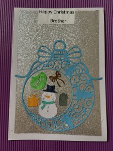 Hand Made Die Cut Christmas Card's